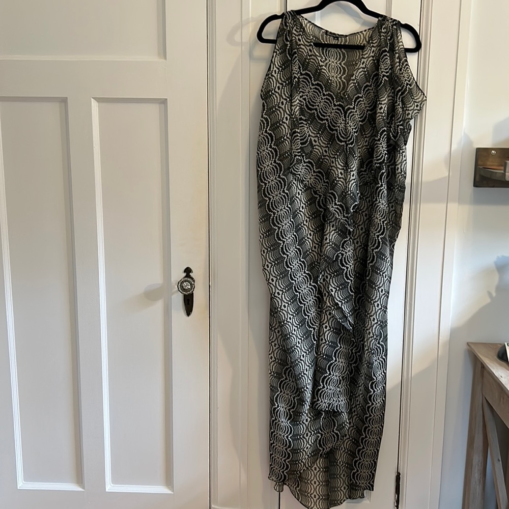 Sheer Courtney Washington long beach cover-up